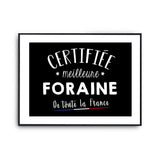 Affiche Gardienne Femme Métier Meilleure de France - Planetee