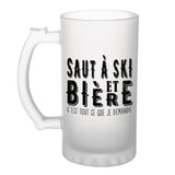Chope de bière Saut à Ski et bière - Planetee