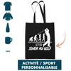 Tote-Bag Né(e) pour Activité / Sport Personnalisable - Planetee