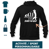 Idée Cadeau Né(e) pour Activité / Sport Personnalisable - Planetee