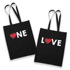 Sac Tote Bag Couple One Love - Planetee