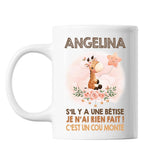 Mug Angelina Cou Monté Girafe - Planetee