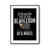 Affiche Beauceron Je travaille dur - Planetee