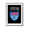 Affiche Judo j'peux pas Noir - Planetee