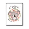 Affiche Chaïma Bébé d'amour Koala - Planetee