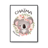 Affiche Chaïma Bébé d'amour Koala - Planetee