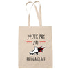 Sac Tote Bag J'peux pas Patin à glace beige - Planetee