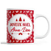 Tasse Noël Anne-Lise Rouge - Planetee