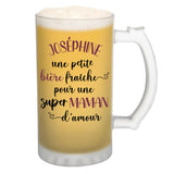 Chope de bière Joséphine Super Maman - Planetee