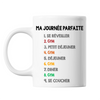 Mug blanc Gym Journée Parfaite - Planetee