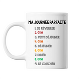 Mug blanc Gym Journée Parfaite - Planetee