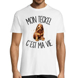 T-shirt homme teckel c'est la vie - Planetee