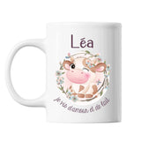 Mug Léa Amour et Biberon de Lait Vache - Planetee