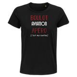 T-shirt femme Aviation C'est ma Routine - Planetee