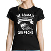 T-shirt femme peche quinquagénaire - Planetee