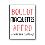 Affiche Maquettes C'est ma Routine - Planetee