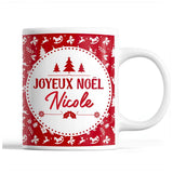 Tasse Noël Nicole Rouge - Planetee