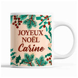 Tasse Noël Carine Beige - Planetee