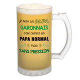 Chope de bière Papa Garonnais Chauvin et Sans Pression - Planetee