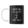 Mug Beach volley j'peux pas Noir - Planetee