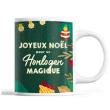 Tasse Noël Horloger homme Vert - Planetee
