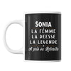 Mug prénom Sonia cadeau départ retraite - Planetee