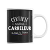 Mug Homme Carreleur Meilleur de France | Tasse Noire métier - Planetee