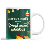 Tasse Noël Rugbyman homme Vert - Planetee