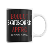 Mug Skateboard C'est ma Routine - Planetee