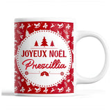 Tasse Noël Prescillia Rouge - Planetee