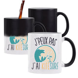 Mug Magique J'peux pas Kite surf Bleu - Planetee