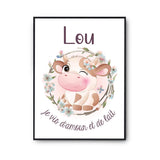 Affiche Lou Amour et Biberon de Lait Vache - Planetee