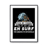 Affiche Surf Légende Surfeur et surfeuse - Planetee