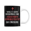 Mug Assistante administratif Qui déchire - Planetee