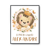 Affiche Alexandre bébé Lion Roi - Planetee