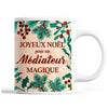 Tasse Noël Médiateur homme Beige - Planetee