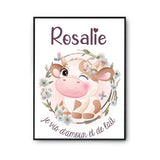 Affiche Rosalie Amour et Biberon de Lait Vache - Planetee