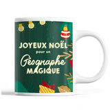 Tasse Noël Géographe homme Vert - Planetee