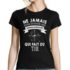 T-shirt femme tir quinquagénaire - Planetee