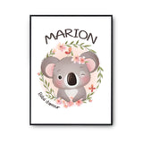 Affiche Marion Bébé d'amour Koala - Planetee