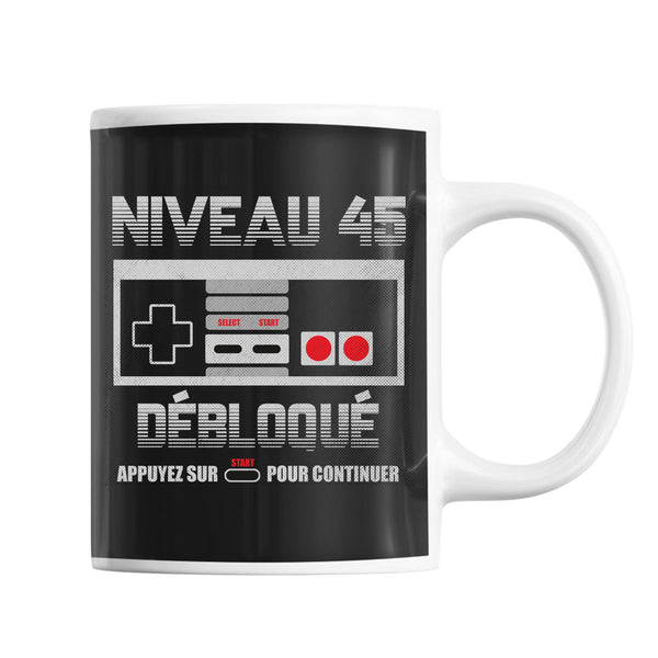 Mug Anniversaire 45 ans Gamer - Planetee