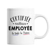 Mug Femme Employée Meilleure de France | Tasse Blanc métier - Planetee