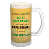 Chope de bière Papa Lot et Garonnais Chauvin et Sans Pression - Planetee