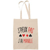Sac Tote Bag J'peux pas Manille beige - Planetee