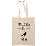 Sac Tote Bag J'peux pas Pêche beige - Planetee