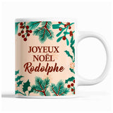Tasse Noël Rodolphe Beige - Planetee