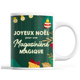 Tasse Noël Magasinière femme Vert - Planetee