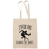 Sac Tote Bag J'peux pas Sauter des haies beige - Planetee