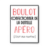 Affiche Confectionner de la Dentelle C'est ma Routine - Planetee