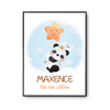 Affiche Maxence bébé Panda Roi des Câlins - Planetee